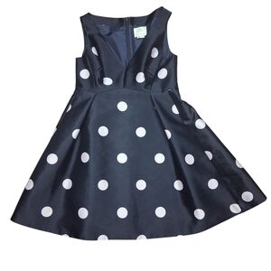 Kate Spade Navy and Pink Polka Dot Dress